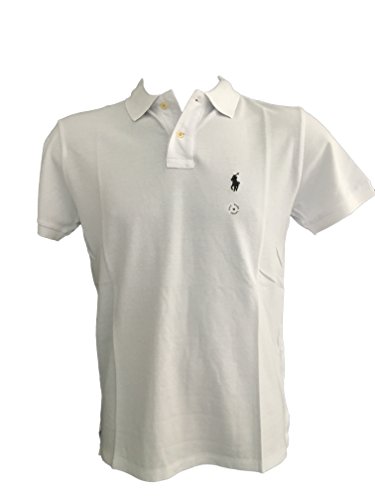Polo Ralph Lauren Men Classic Fit Mesh Polo Shirt (Large, White